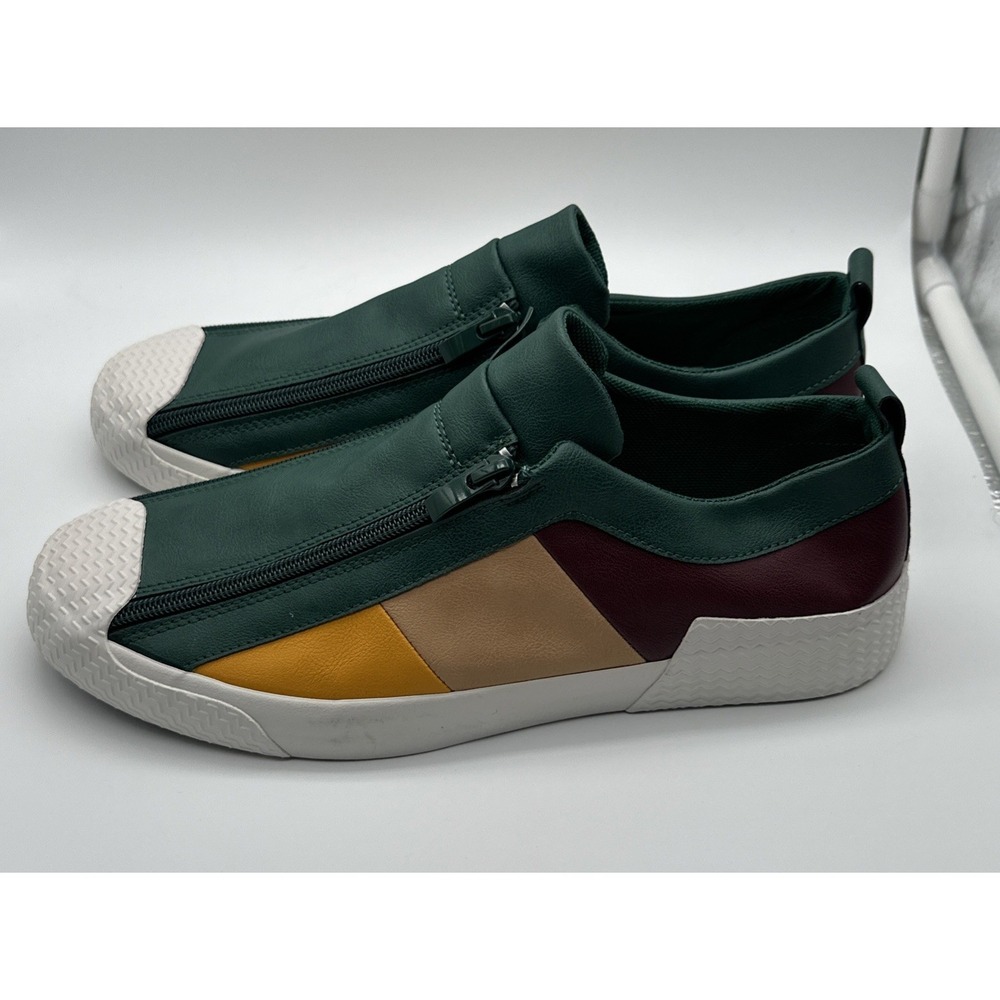 Men Color Leather Shoes Slip on Loafers Shoes Soft Sole Casual Pump Shoes - Picture 12 of 14
